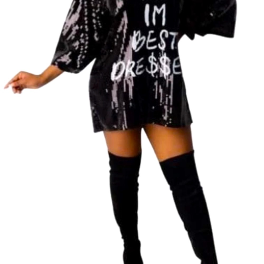 "LATE BUT I'M BEST DRESSED" Tunic